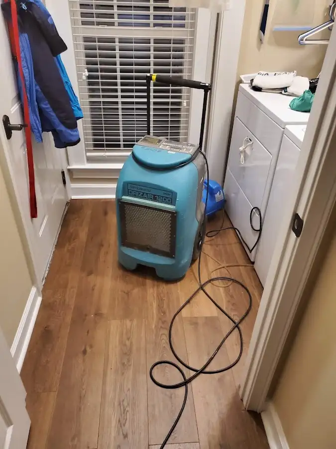 Commercial dehumidifier deployed for Flood Damage Cleanup in North Mankato