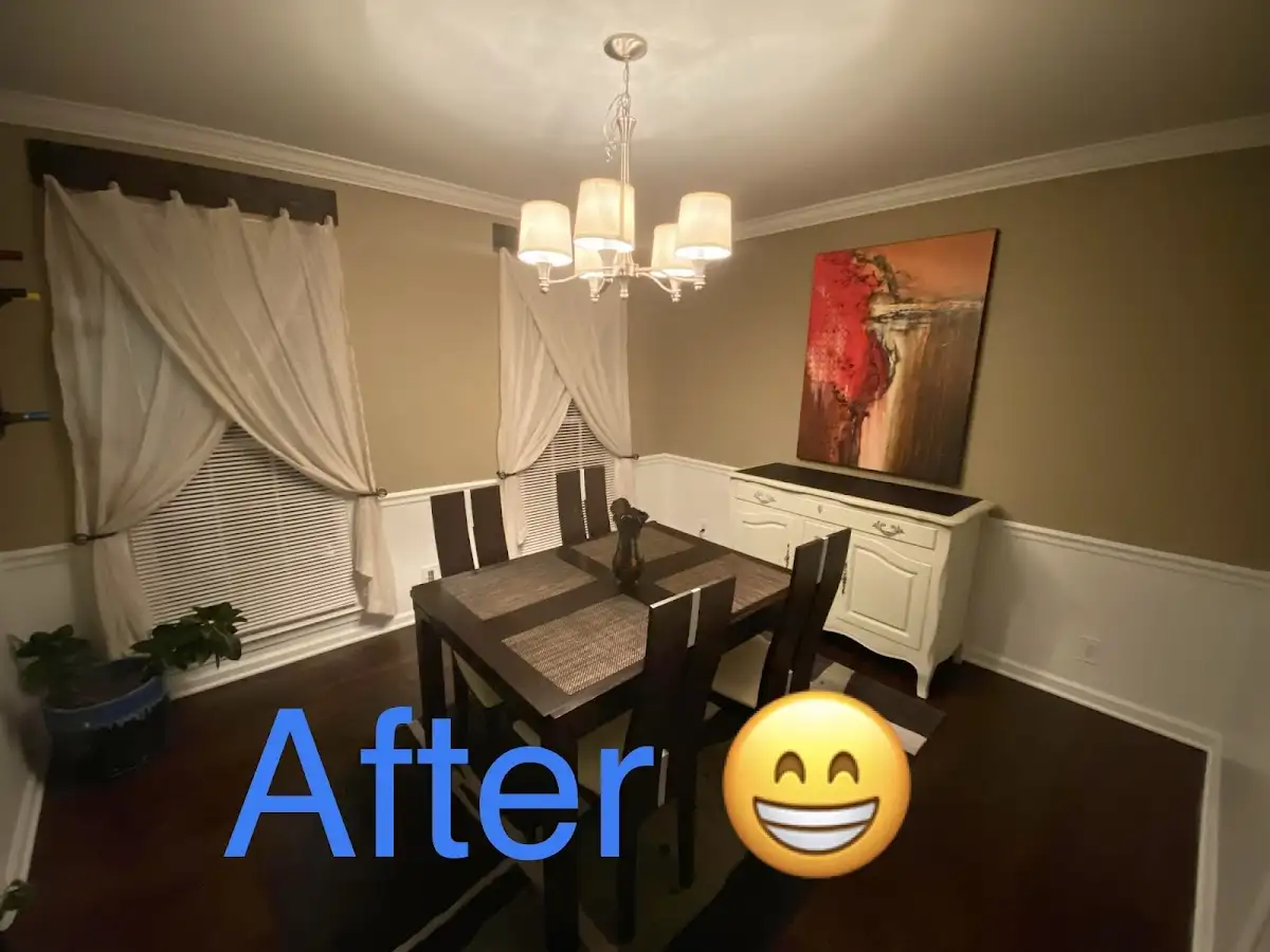 Professional dining room restoration after water damage in North Mankato